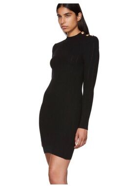 35 BALMAIN  40 WOOL BLEND DRESS  EXCELLENT PRE LOVED  40